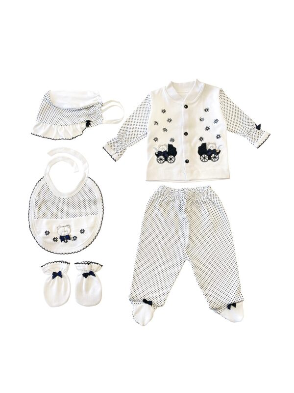 Sema Baby 5'li Premature Puanlı Set - Mavi,3298,3298