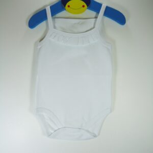 Sema Baby Penye ip Askılı Badi (Body) - Beyaz 3-6 Ay ,3417,3417