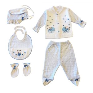 Sema Baby 5'li Premature Puanlı Set - Açık Mavi 8682476853155,3526,3526