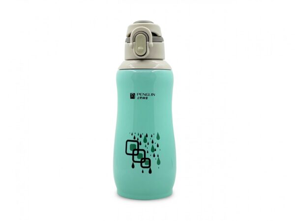 Sema Baby Penguen Kilitli Paslanmaz Çelik Bebek Termosu 600 Ml - Mavi,4084
