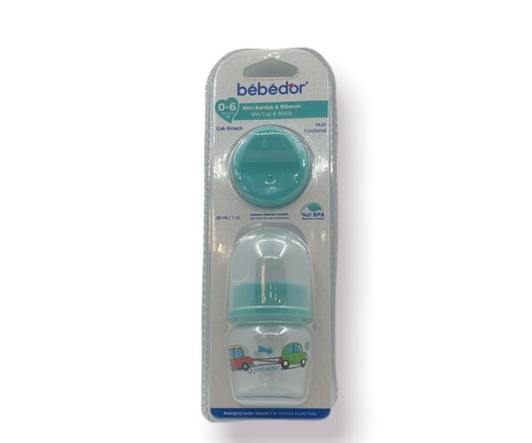 Bebedor Mini Bardak & Biberon 0-6 Ay 30 ML - Mavi,7833