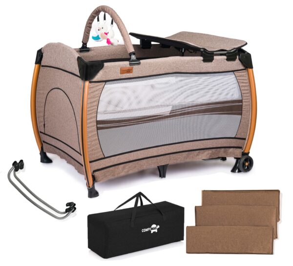 Comfymax Power Park Yatak Oyun Parkı 70x110 - Wood Brown,8360