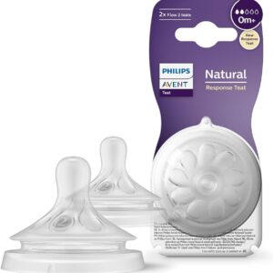 Philips Avent Natural Response 2'li Biberon Emziği, 2 Numara, 0 Ay+,8684