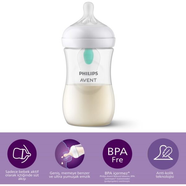 Philips Avent Natural Response PP Antikolik Biberon 260 ML 1 Ay+ SCY673/01,8809