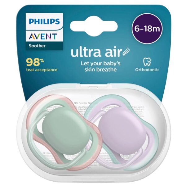 Philips Avent Ultra Air Emzik 6-18 Ay 2li Kız SCF085/16,8841
