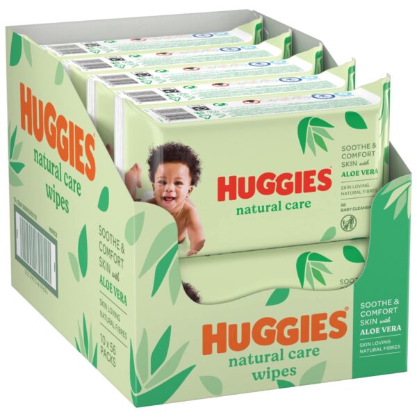 Huggies Natural Care Yenidoğan Islak Bebek Havlusu 10x56 Yaprak,8986