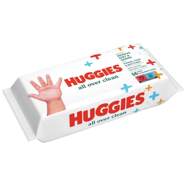 Huggies All Over Clean Bebek ve Çocuk Islak Mendili 56 Yaprak,8987