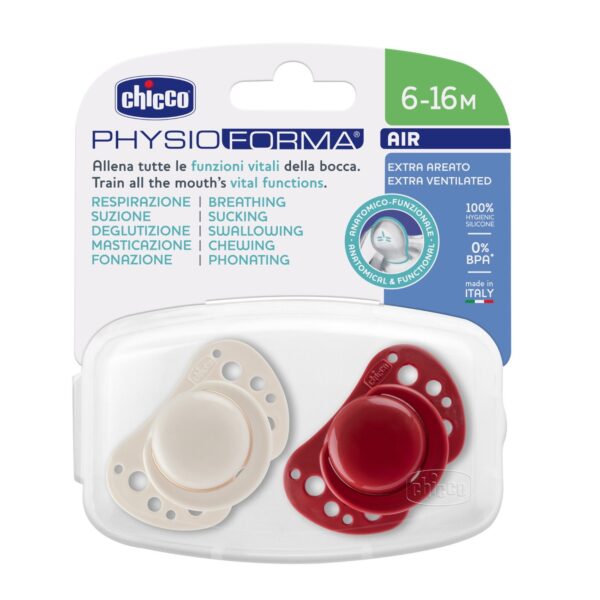 Chicco PhysioForma Air 2'li Silikon Emzik 6-16 Ay,8994