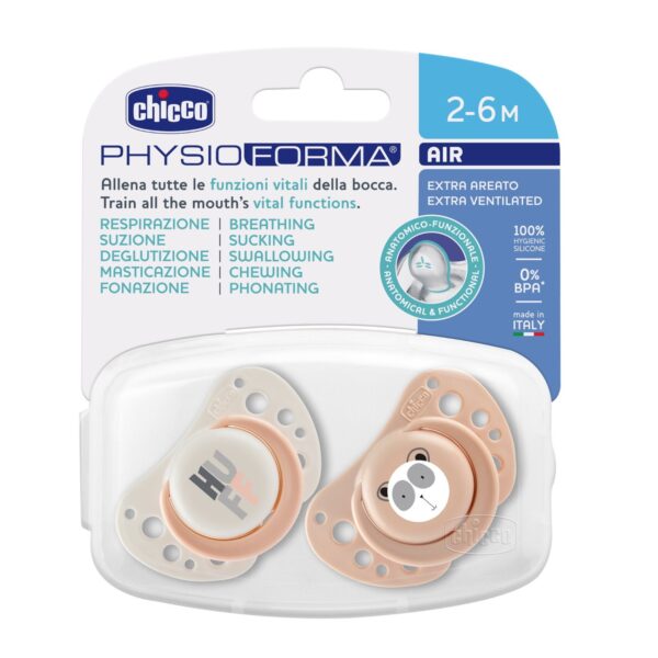 Chicco PhysioForma Air 2'li Silikon Emzik 2-6 Ay Kız,8995
