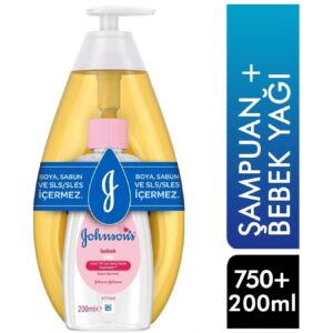 Johnson's Baby Gold Şampuan 750 ml + Bebek Yağı 200 ml,9083